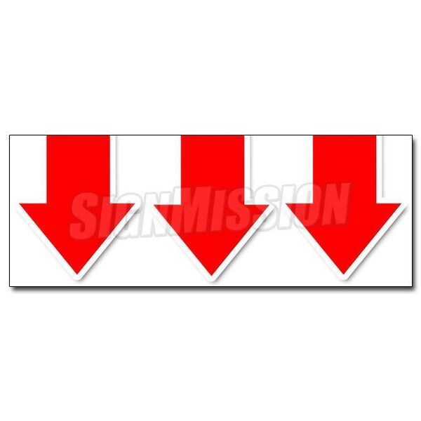 Signmission GIANT DOWN ARROW DECAL sticker turn here sale follow directions arrived, D-48 Giant Down Arrow D-48 Giant Down Arrow - main